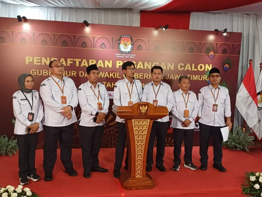 KPU Jatim Resmi dan Sah Nyatakan Ada Tiga Paslon Peserta Pilgub pada Pilkada 2024