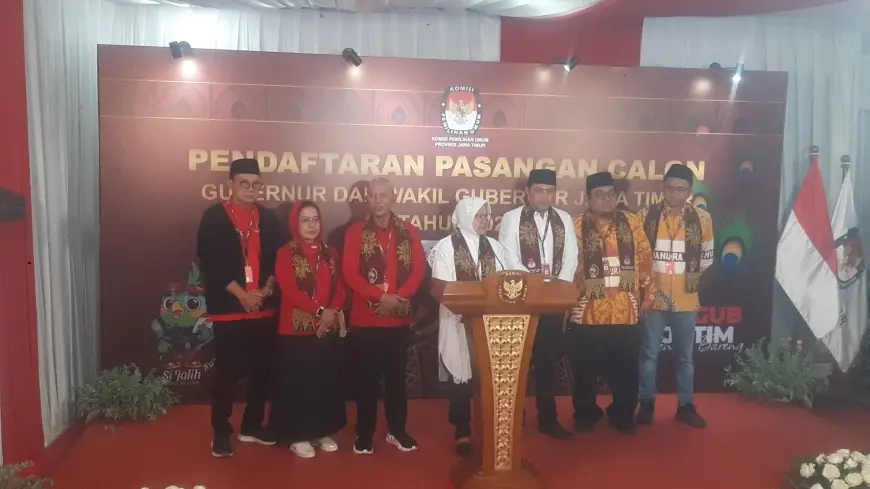 KPU Jatim Resmi dan Sah Nyatakan Ada Tiga Paslon Peserta Pilgub pada Pilkada 2024