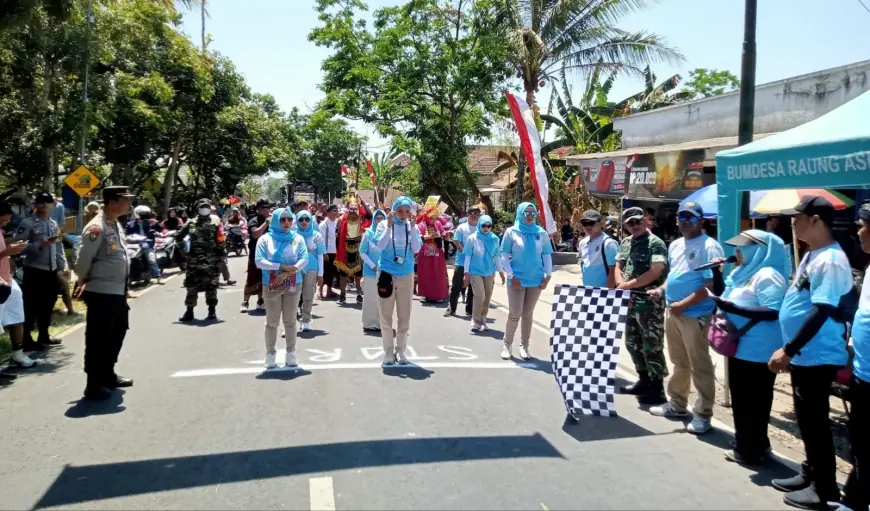 Gerak Jalan Taring di Bondowoso Meriah, Probo Nugroho : Sumber Wringin Menyala