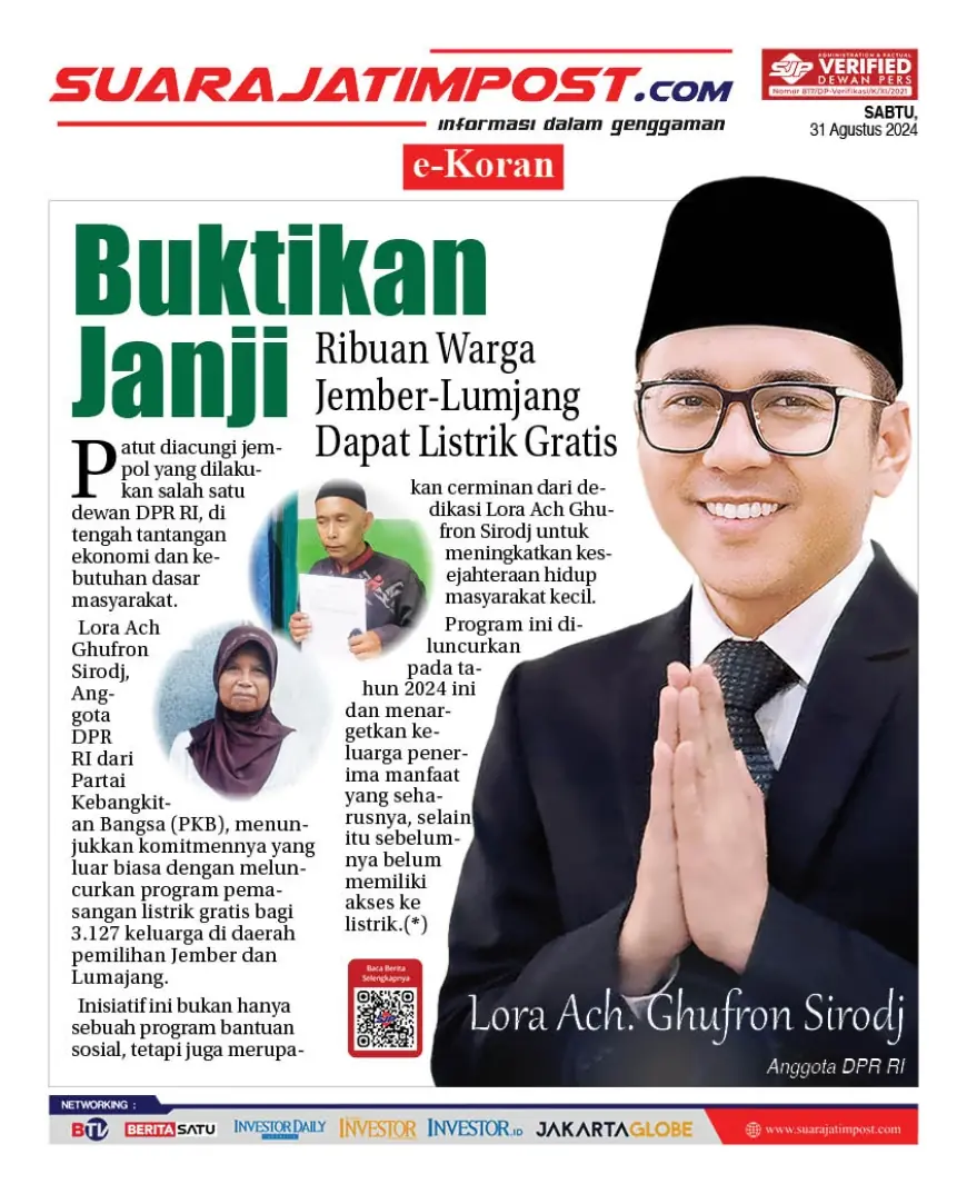 eKoran, Edisi Sabtu, 31 Agustus 2024