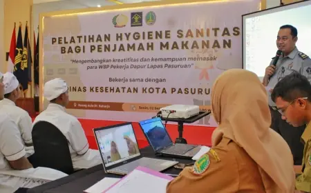 Lapas Pasuruan Tingkatkan Sanitasi Dapur