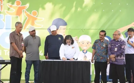 Pj Wali Kota Kediri Buka Gerakan Aksi Bergizi Kota Kediri, Harapkan Generasi Kota Kediri Bebas Anemia dan Stunting