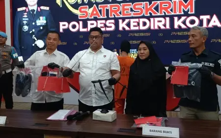 Polisi Amankan Perampok Swalayan di Kediri, Gasak Uang Puluhan Juta