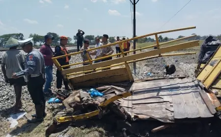 PT KAI Daop 7 Madiun Mengingatkan Pentingnya  Disiplin Berlalulintas di Perlintasan Sebidang