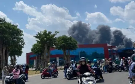 PT SAI di Gondang Nganjuk Kebakaran