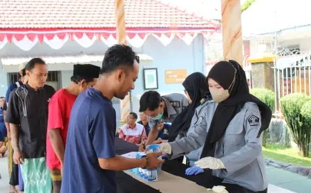 Kamar Hunian Beserta 30 Warga Binaan Lapas Pasuruan Digeledah dan Dites Urine