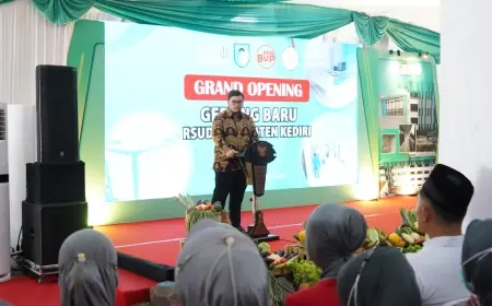 Tingkatkan Layanan Kesehatan, Mas Dhito Resmikan Gedung KRIS RSKK Pare