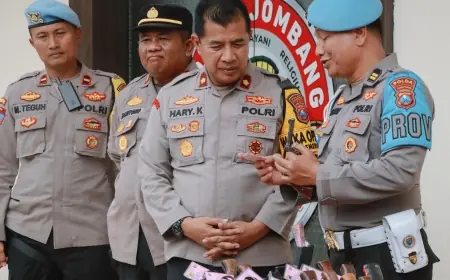 Propam Periksa Senpi dan Tes Urine Anggota Polres Jombang