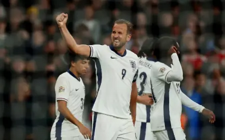 Kane Borong Dua Gol Tandai Penampilan ke-100 bersama Inggris