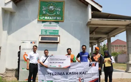 PT KAI Daop 7 Berikan Bantuan Rp 108 Juta untuk Renovasi dan Pembangunan Fasilitas Sosial di Ngawi, Madiun, dan Magetan.