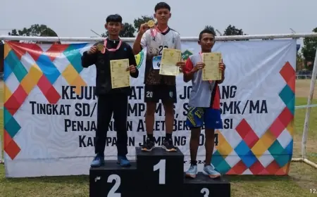 Tekuni Lempar Lembing, Ari Ferdyansyah Raih Juara 1 Kejurkab Atletik Jombang 2024