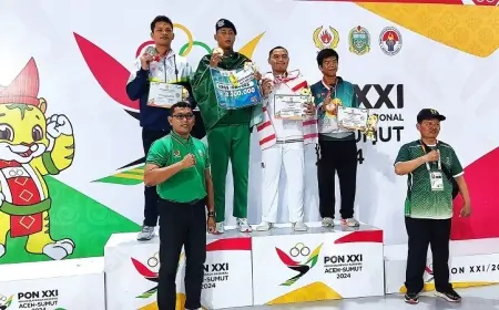 Taekwondo Jatim Sabet Perak Hari Pertama PON XXI