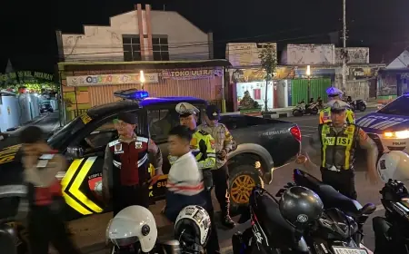 Cegah Tindak Kejahatan Jalanan, Polisi Nganjuk Terapkan Pola SREG Geledah