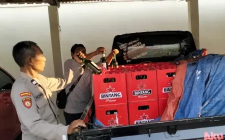 Polisi Gagalkan Peredaran Ratusan Botol Miras di Jombang, Penjual Terancam Pasal Tipiring