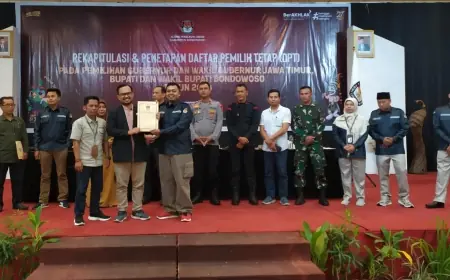 KPU Bondowoso Tetapkan DPT Pilkada 2024