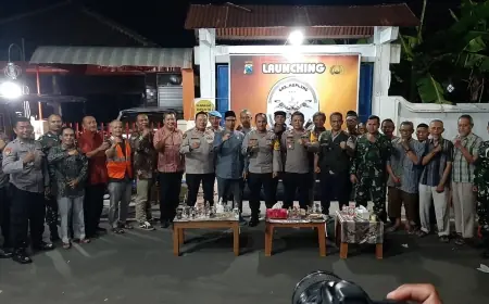 Launching Program Gas-Kopling Upaya Cooling Sistem Polres Madiun Kota dalam Jaga Kamtibmas Jelang Pilkada Serentak 2024.