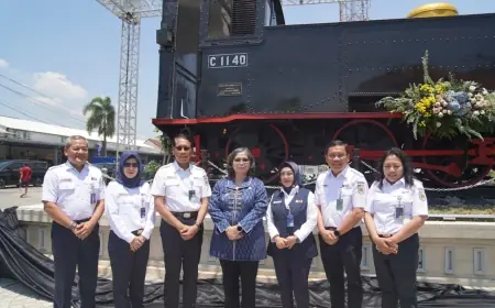 Peresmian Monumen Lokomotif C 1140 Sebagai Hadiah Istimewa dalam Rangka HUT ke 79 PT KAI.