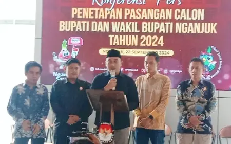KPU Nganjuk Umumkan 3 Pasangan Calon Bupati dan Wakil Bupati