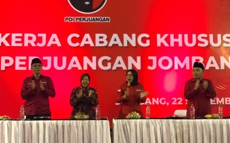 Rakercabsus PDIP Jombang Bawa Misi Memenangkan Pilbup dan Pilgub
