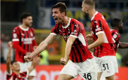 Matteo Gabbia Selamatkan Muka AC Milan yang Unggul 2-1 Di Laga Derby