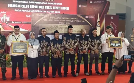 KPU Kabupaten Kediri Gelar Deklarasi Kampanye Damai
