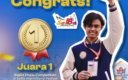 Wakili UIN KHAS Jember, Saifullah Yusuf Hamzah Sabet Juara 1 Catur Festival Internasional 
