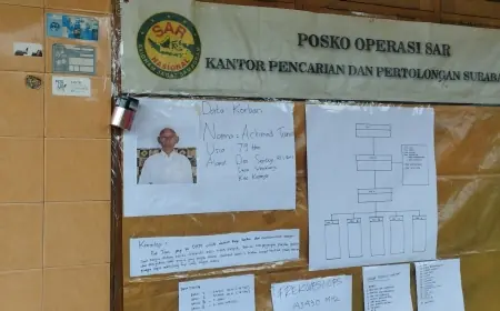 Kakek Hanyut di Kabupaten Malang Masih Dalam Pencarian Basarnas Jatim
