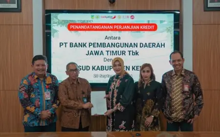 Bank Jatim Optimalkan Layanan Kesehatan Dukung Fasilitas Kredit BLUD Rp 75 Miliar ke RSUD Kabupaten Kediri