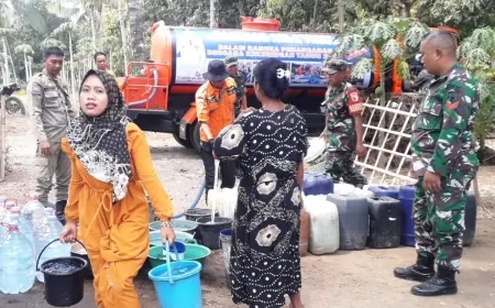 BPBD Bondowoso Salurkan Air Bersih Bagi Warga Terdampak Kekeringan