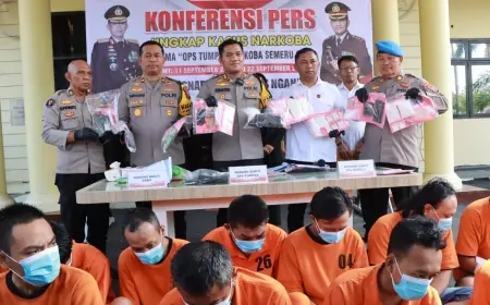 18 Tersangka di Nganjuk Ditangkap Selama Operasi Tumpas Semeru 2024