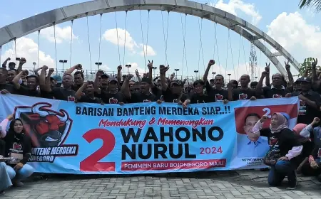Kecewa Terhadap PDIP, Relawan Barisan Banteng Merdeka Deklarasi Dukung Wahono-Nurul