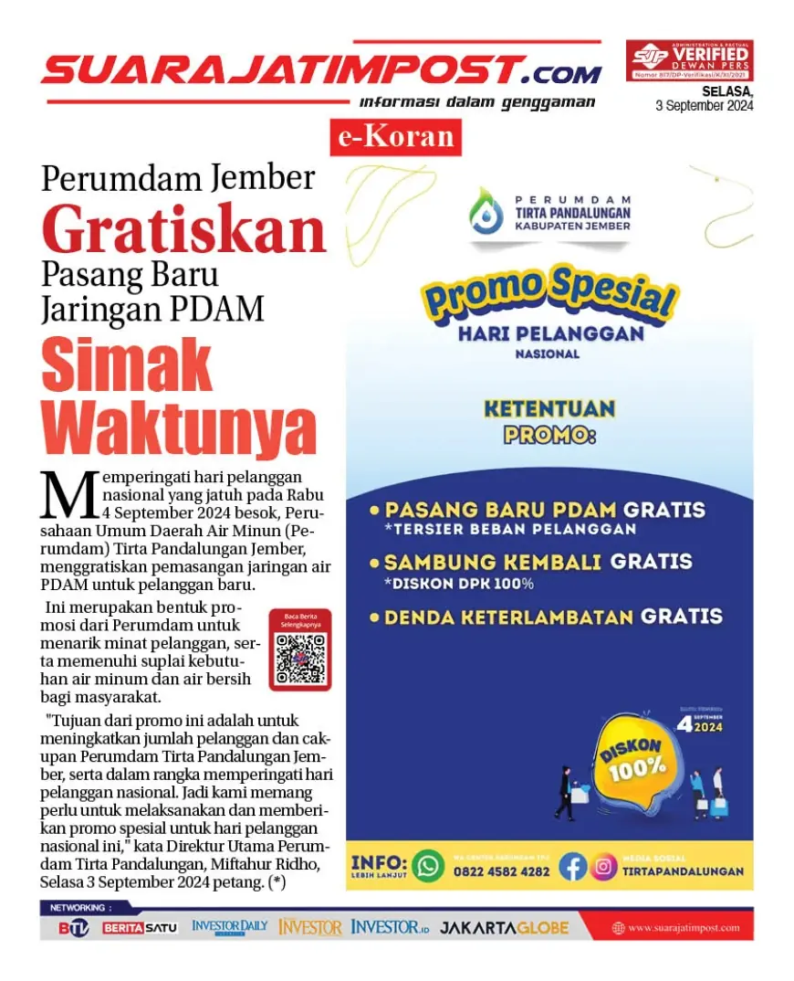 eKoran, Edisi Selasa, 3 September 2024