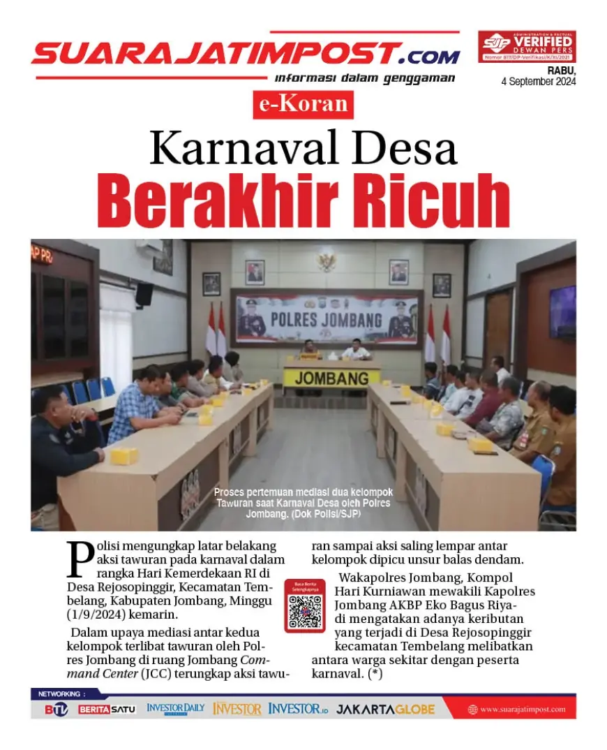 eKoran, Edisi Rabu, 4 September 2024