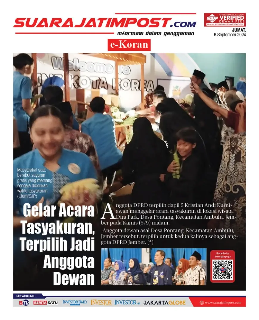 eKoran, Edisi Jumat, 6 September 2024