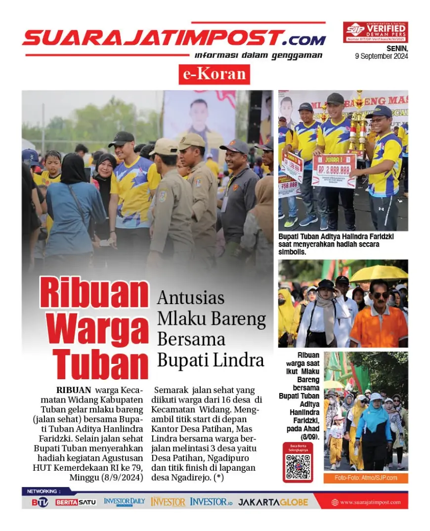 eKoran, Edisi Senin, 9 September 2024