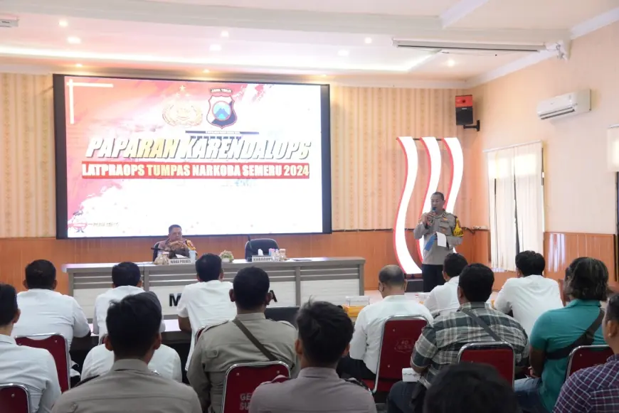 Polres Madiun Kota  Gelar Latihan Pra Operasi Tumpas Narkoba