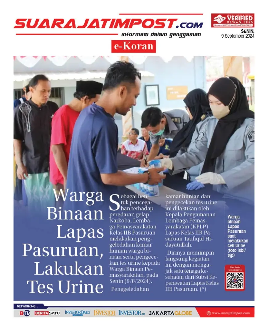 eKoran, Edisi Senin, 9 September 2024