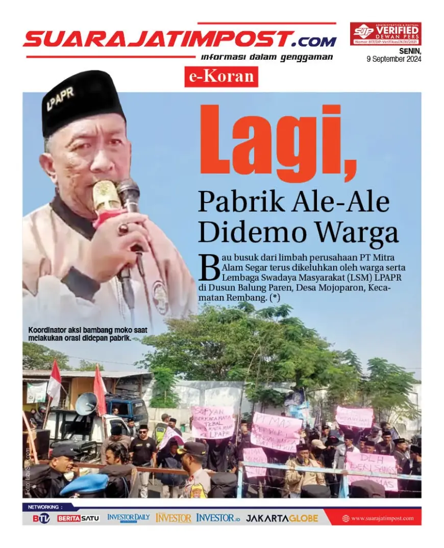 eKoran, Edisi Senin, 9 September 2024