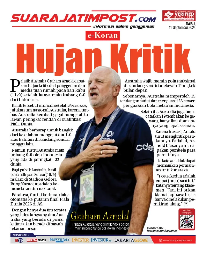 eKoran, Edisi Rabu, 11 September 2024