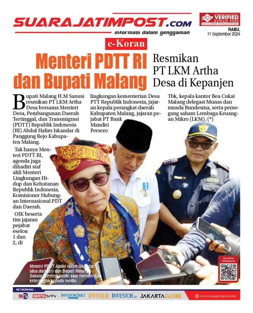 eKoran, Edisi Rabu, 11 September 2024