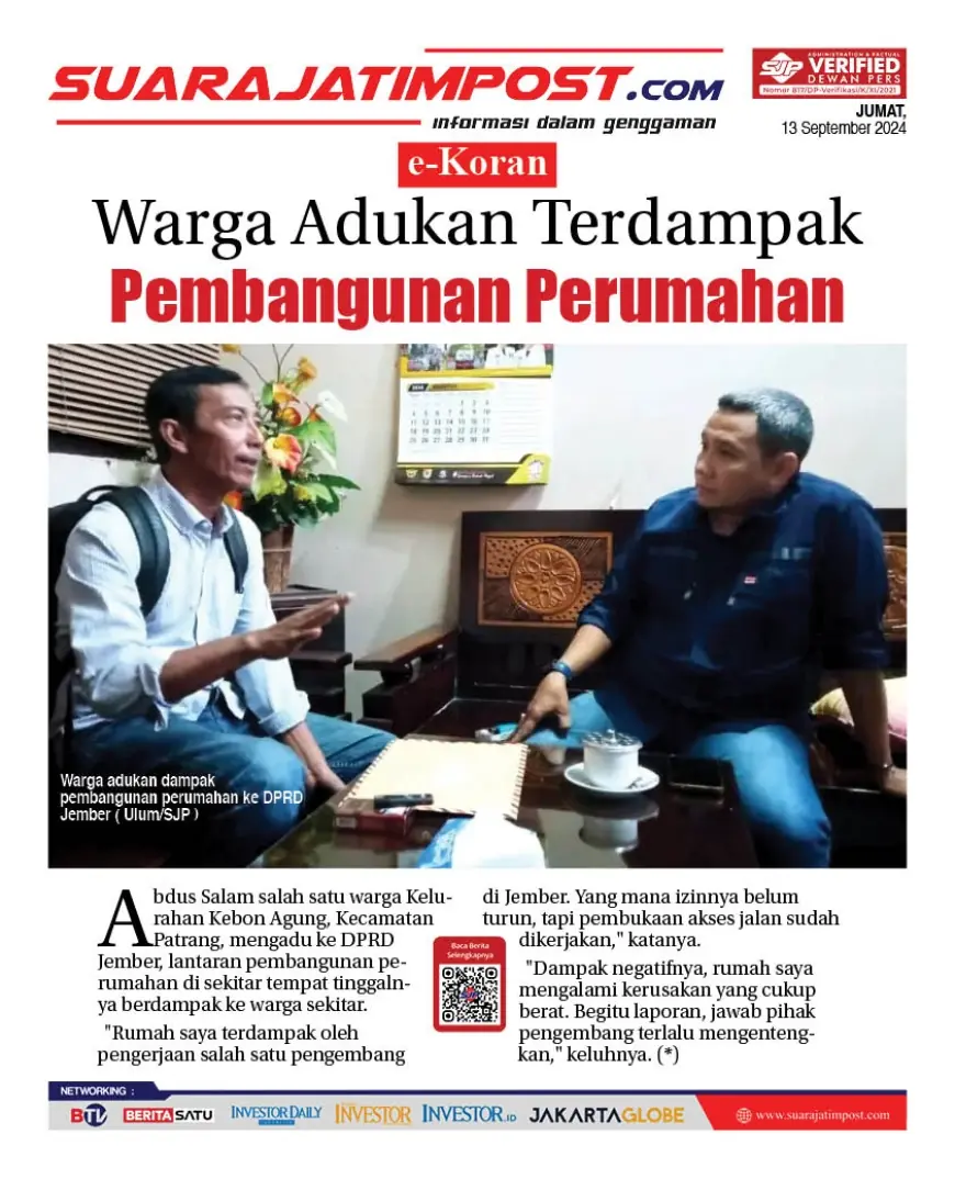 eKoran, Edisi Jumat, 13 September 2024