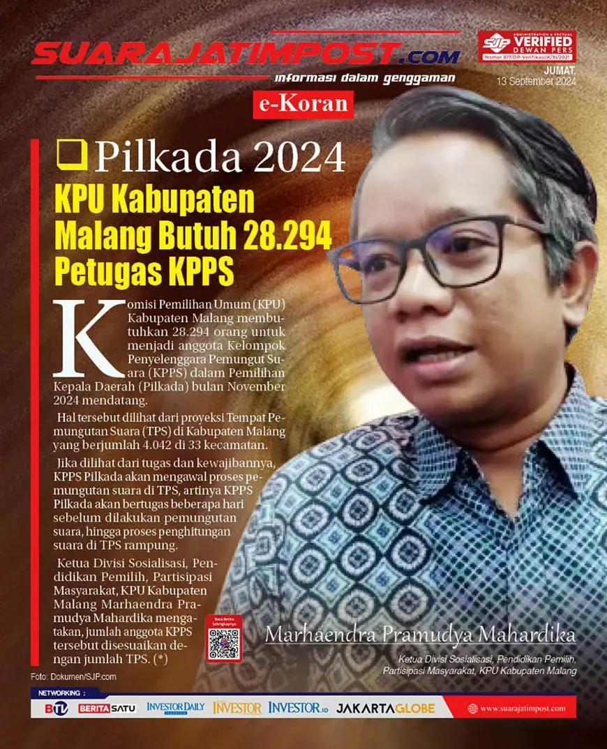 eKoran, Edisi Jumat, 13 September 2024