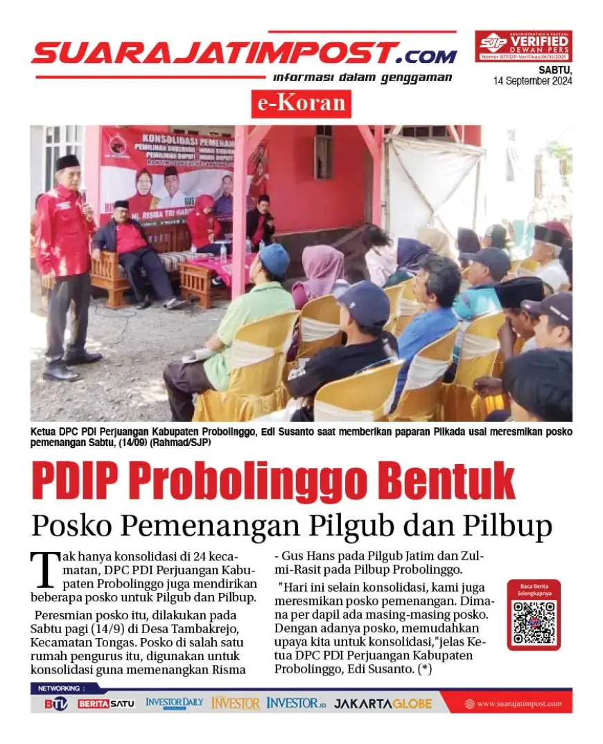 eKoran, Edisi Sabtu, 14 September 2024