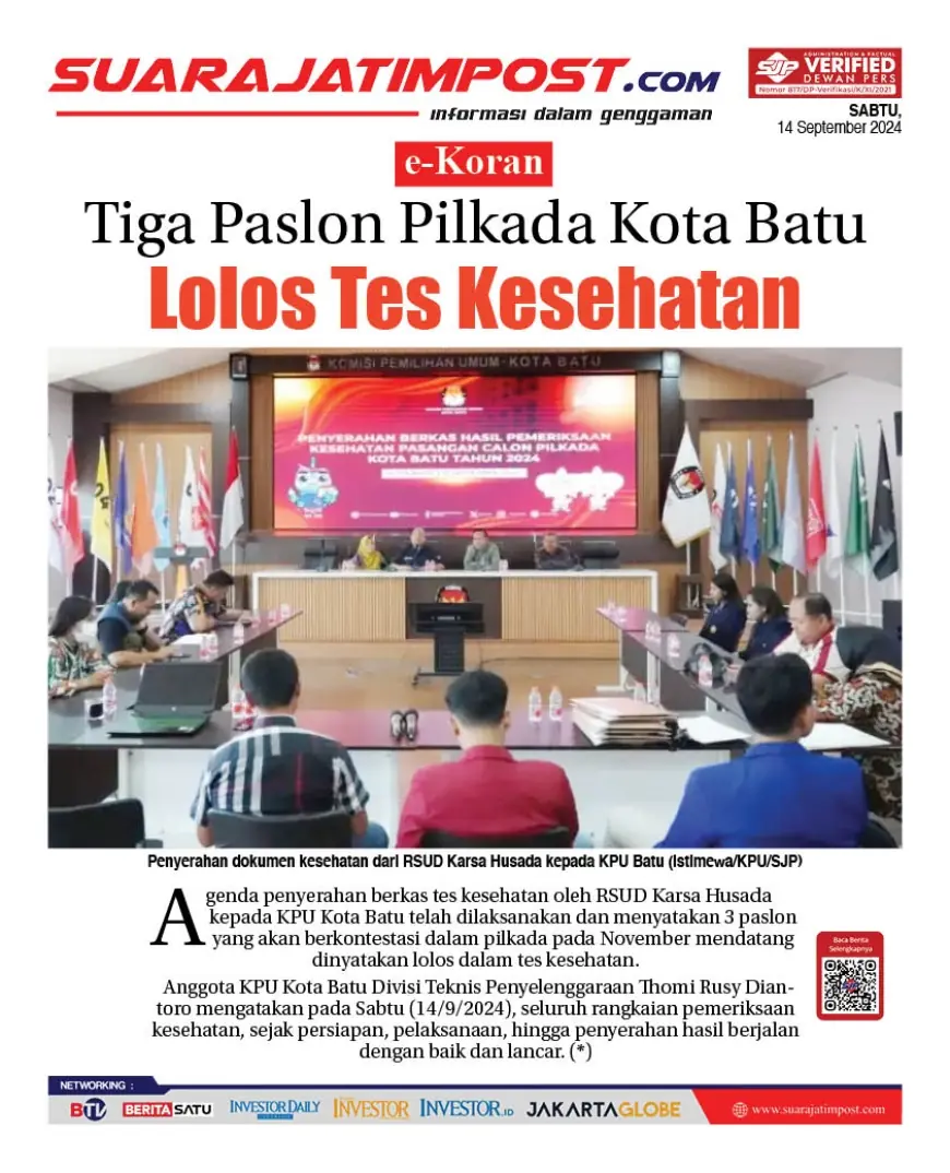 eKoran, Edisi Sabtu, 14 September 2024