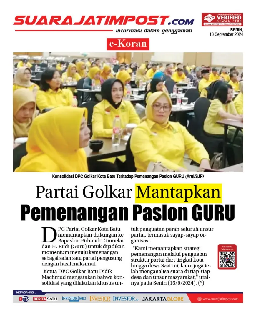 eKoran, Edisi Senin, 16 September 2024