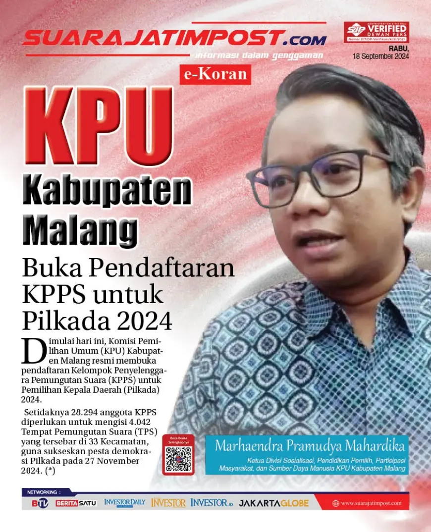 eKoran, Edisi Rabu, 18 September 2024