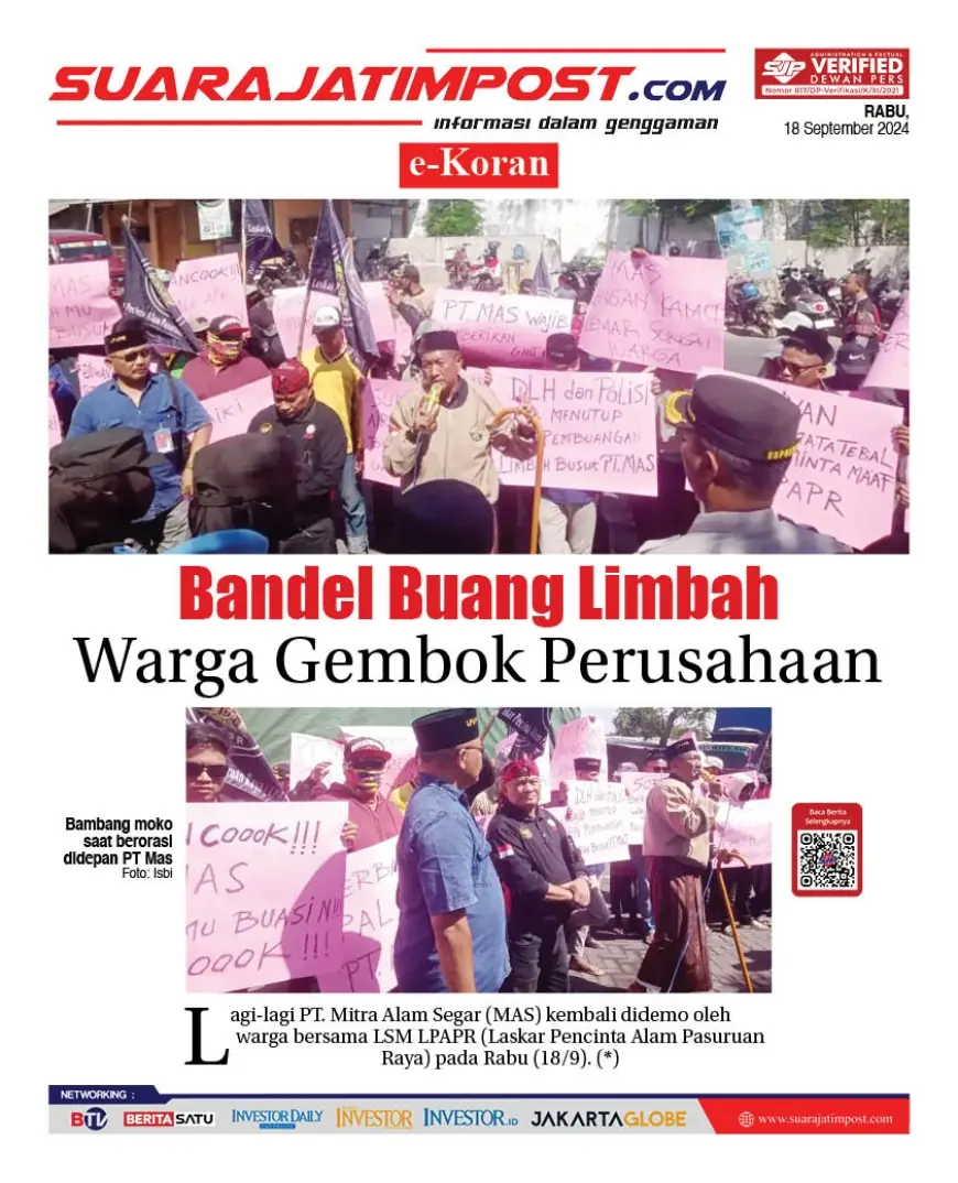 eKoran, Edisi Rabu, 18 September 2024