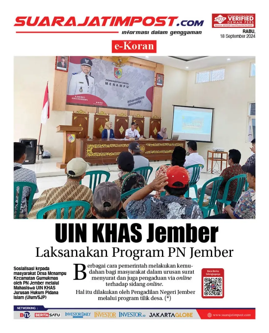 eKoran, Edisi Rabu, 18 September 2024