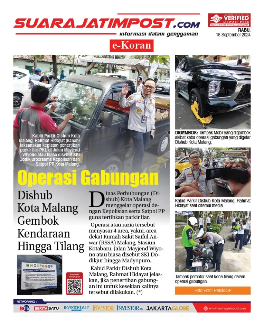 eKoran, Edisi Rabu, 18 September 2024