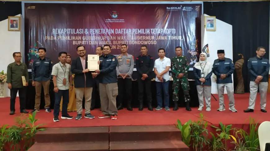 KPU Bondowoso Tetapkan DPT Pilkada 2024